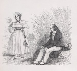 La figlia del popolo da Le opere complete di Béranger, 1836 da Auguste Raffet