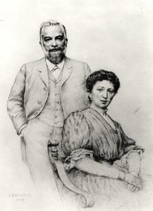 Adolphe Giraudon (1849-1929) e sua moglie, Claire, 1907 da Auguste Raynaud