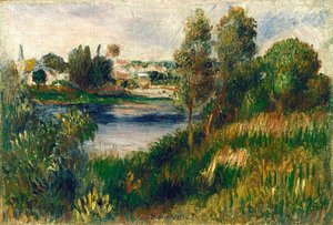 Paesaggio a Vétheuil da Auguste Renoir