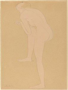 Figura Piegata in Avanti con il Ginocchio Destro Sollevato da Auguste Rodin