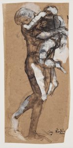 Donna che porta un bambino da Auguste Rodin