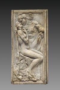 Amanti (Les amants), 1880-85 circa (modello originale) (gesso verniciato di colore chiaro) da Auguste Rodin