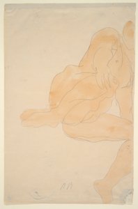 Nudo seduto, ginocchio alzato da Auguste Rodin