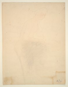 Nudo in piedi, profilo destro da Auguste Rodin