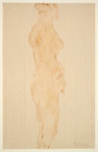 Nudo in piedi, vista laterale da Auguste Rodin