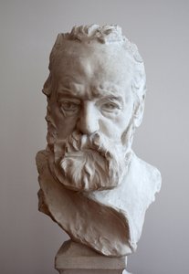 Ritratto in busto di Victor Hugo (1802-1885). Gesso di Auguste Rodin (1840-1917)