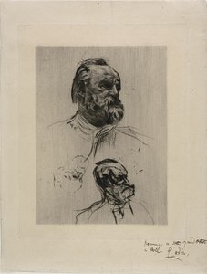 Ritratto di Victor Hugo, vista a tre quarti