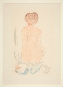 Nudo Seduto, Visto da Dietro da Auguste Rodin