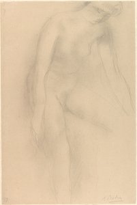 Nudo femminile in piedi, piegato in avanti da Auguste Rodin