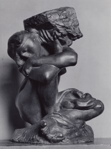 La cariatide caduta che porta la sua pietra da Auguste Rodin
