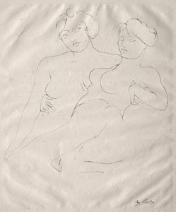 Due figure da Auguste Rodin