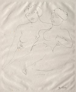 Due figure da Auguste Rodin