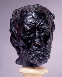 Testa di uomo con naso rotto da Auguste Rodin