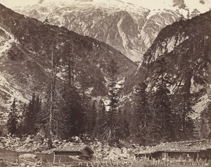 Chalet de Handeck, Valle di Hasli, Canton Berna, Svizzera da Auguste Rosalie Bisson