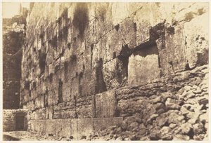 Gerusalemme. Recinto del Tempio, lato ovest. Heit-el-Morharby
