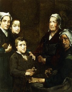 La famiglia bretone da Auguste Theodule Ribot