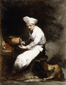 Il cuoco e il gatto da Auguste Theodule Ribot