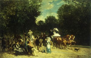 Una giornata al parco, 1875 da Auguste de Molins