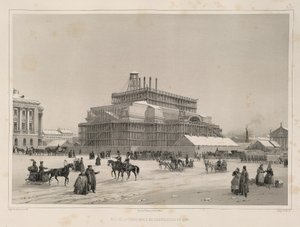 Lavori di costruzione ca 1838 Da: La costruzione della Cattedrale di Sant