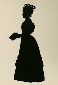 Silhouette di Susan Edmonstone Ferrier, chiamata Susan Ferrier, romanziera scozzese, ca 1830
