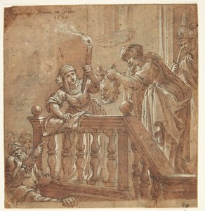 Giuditta mostra al popolo la testa mozzata di Oloferne da Augustin Braun