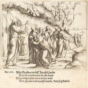 Cristo Incarica gli Apostoli della loro Missione da Augustin Hirschvogel