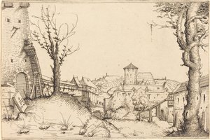Cortile di un castello da Augustin Hirschvogel