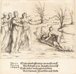Il Ritrovamento di Mosè da Augustin Hirschvogel