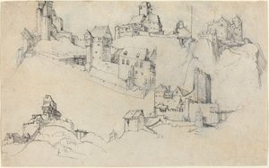 Castelli sulla collina, c. 1546 da Augustin Hirschvogel