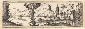 Paesaggio con Lago e Città, 1545