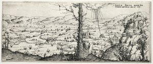 Paesaggio con la conversione di Saulo, 1545 da Augustin Hirschvogel