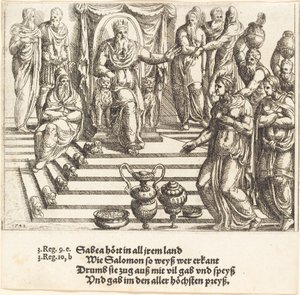 Visita della regina di Saba a Salomone da Augustin Hirschvogel