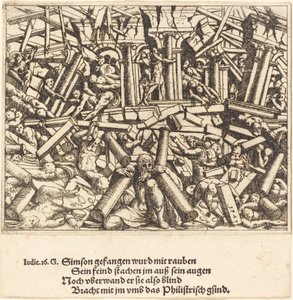 La morte di Sansone da Augustin Hirschvogel