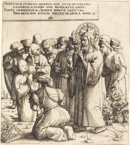 La Resurrezione di Lazzaro da Augustin Hirschvogel
