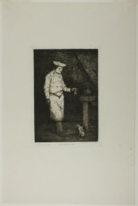 Il pranzo del gatto da Augustin Théodule Ribot