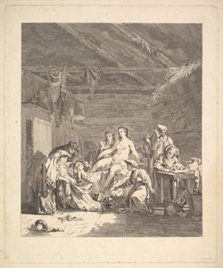 Dopo la notte di nozze, le lenzuola devono essere mostrate. Da Voyage en Sibérie, 1767