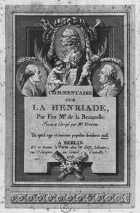 Frontespizio del commento di de la Beaumelle di 