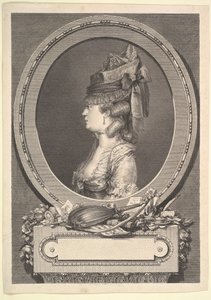 Ritratto di Adrienne-Sophie Marchesa di ***, 1779 da Augustin de Saint Aubin