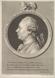 Ritratto di André Danican Philidor da Augustin de Saint Aubin