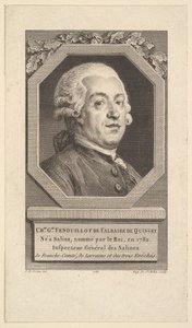 Ritratto di Charles George Fenouillot de Falbaire de Quingey da Augustin de Saint Aubin