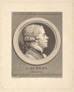 Ritratto di François Dumont, 1788 da Augustin de Saint Aubin