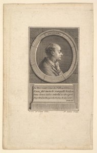 Ritratto di Gessner, 1775 da Augustin de Saint Aubin