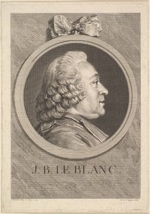 Ritratto di Jean-Baptiste Le Blanc da Augustin de Saint Aubin