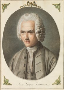 Ritratto di Jean-Jacques Rousseau 1712-1778 da Augustin de Saint Aubin