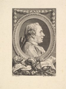 Ritratto di Jean Monnet da Augustin de Saint Aubin