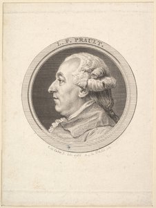 Ritratto di L. F. Prault, 1787 da Augustin de Saint Aubin