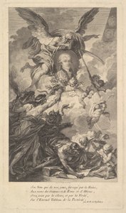 Ritratto di Simon-Nicolas-Henri Linguet, 1780 da Augustin de Saint Aubin