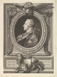 Ritratto di Vittorio Amedeo III, Re di Sardegna, 1777 da Augustin de Saint Aubin