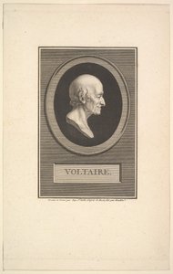 Ritratto di Voltaire, 1801 da Augustin de Saint Aubin