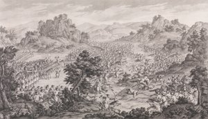 La grande vittoria di Qurman, 1770 da Augustin de Saint Aubin